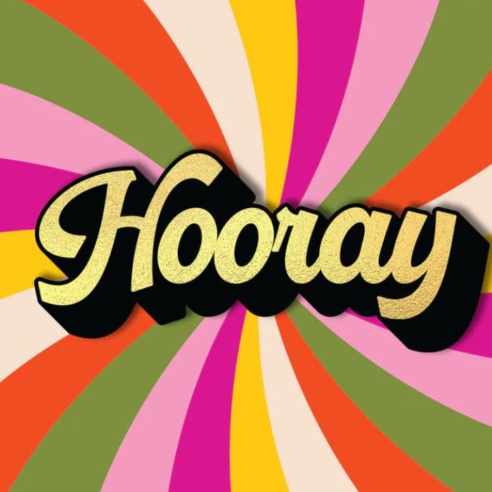 Tache - Hooray Celebration Blank Greeting Card