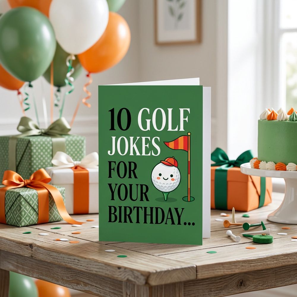 Emotional Rescue - 10 Golf Jokes Birthday Card With Envelope
