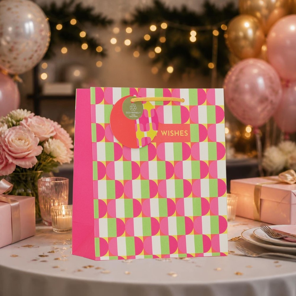 Partisan - Birthday Wishes Neon Gift Bag - Extra Large