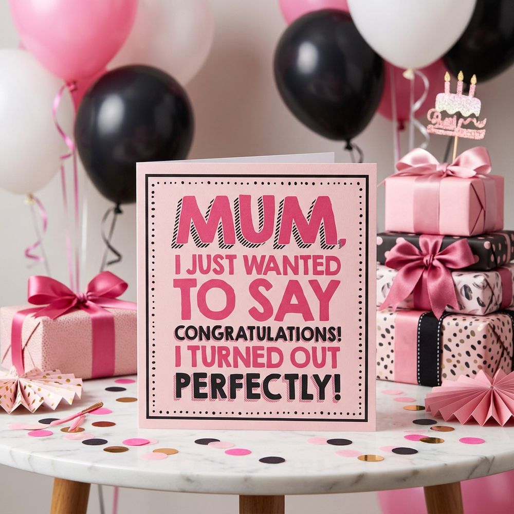 Emotional Rescue - Mum, I Turned Out Perfectly Birthday Card