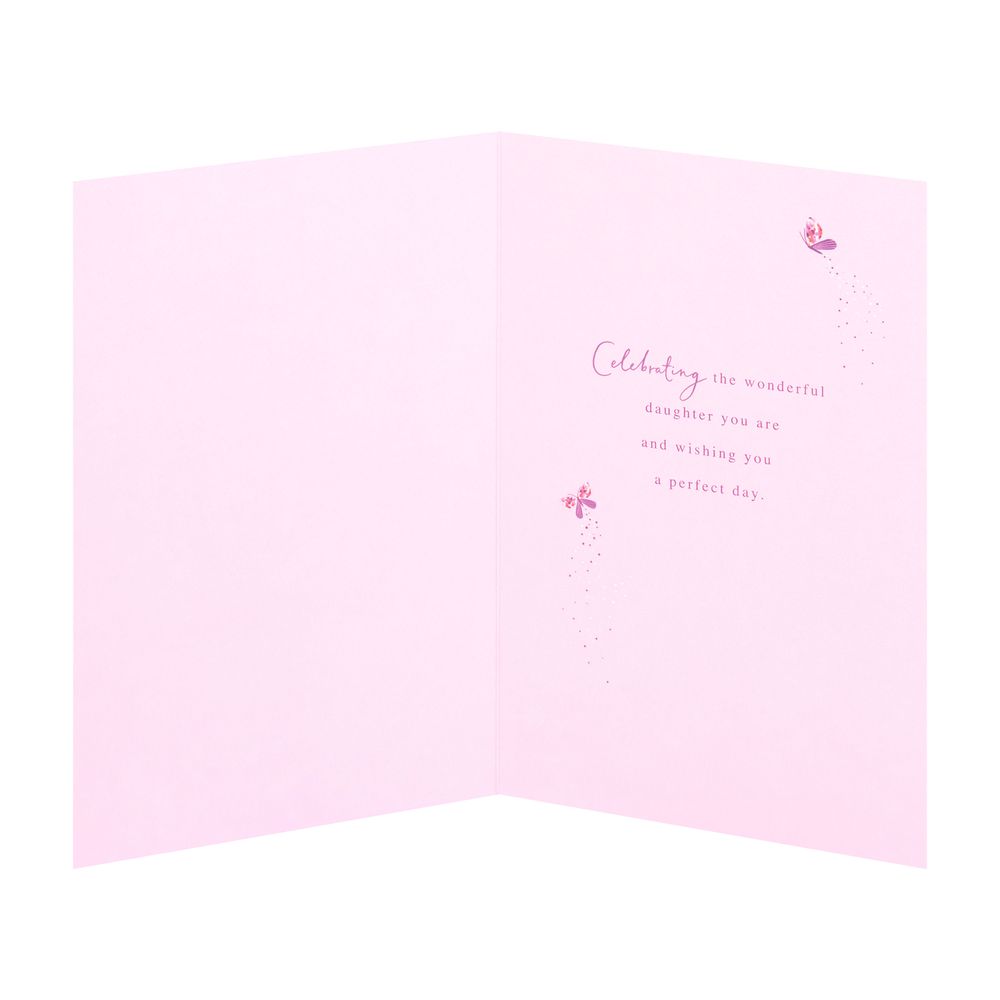 UK Greetings - Happy Birthday To A Special Daughter Greeting Card - Cake & Candles