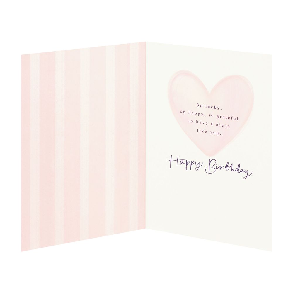 UK Greetings - Happy Birthday Special Niece Greeting Card - Heart Balloon