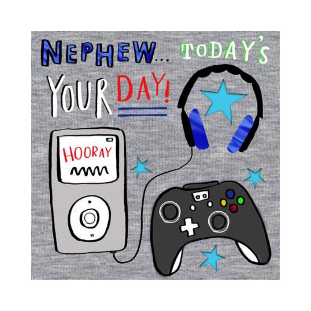 Hallmark - Happy Birthday Nephew Greeting Card - Game