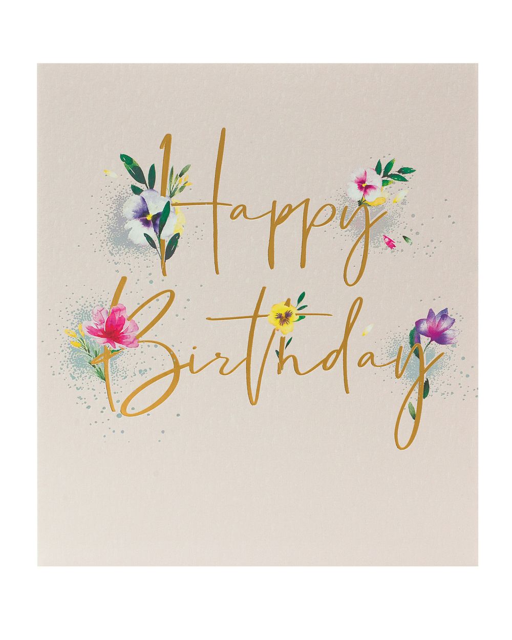 Uk Greetings - Happy Birthday Floral Card