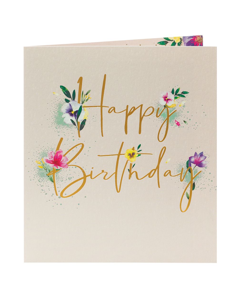 Uk Greetings - Happy Birthday Floral Card