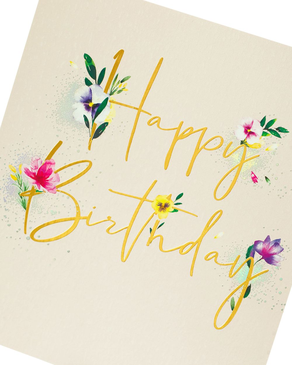 Uk Greetings - Happy Birthday Floral Card