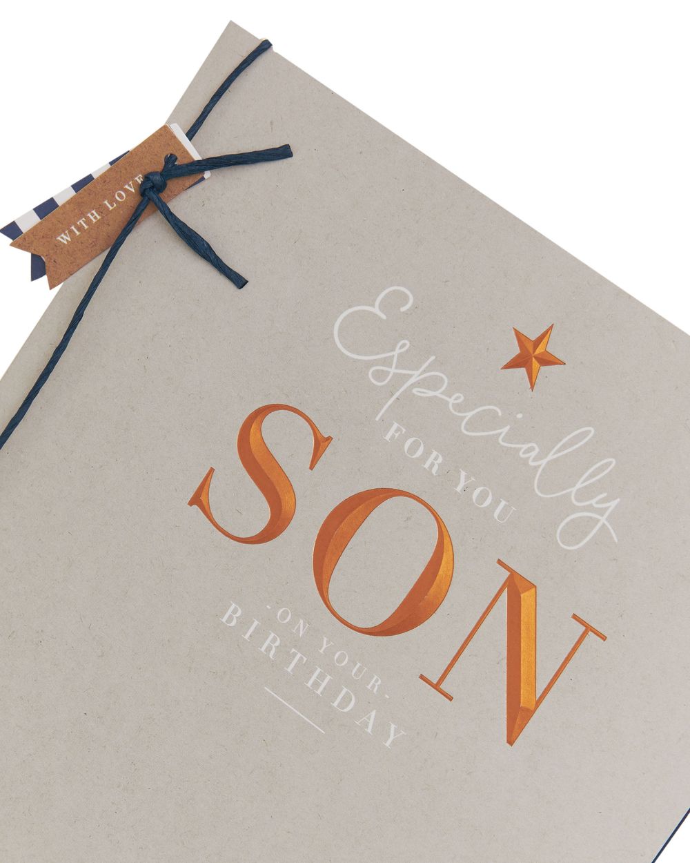 Uk Greetings - Happy Birthday Son Copper Foil Card