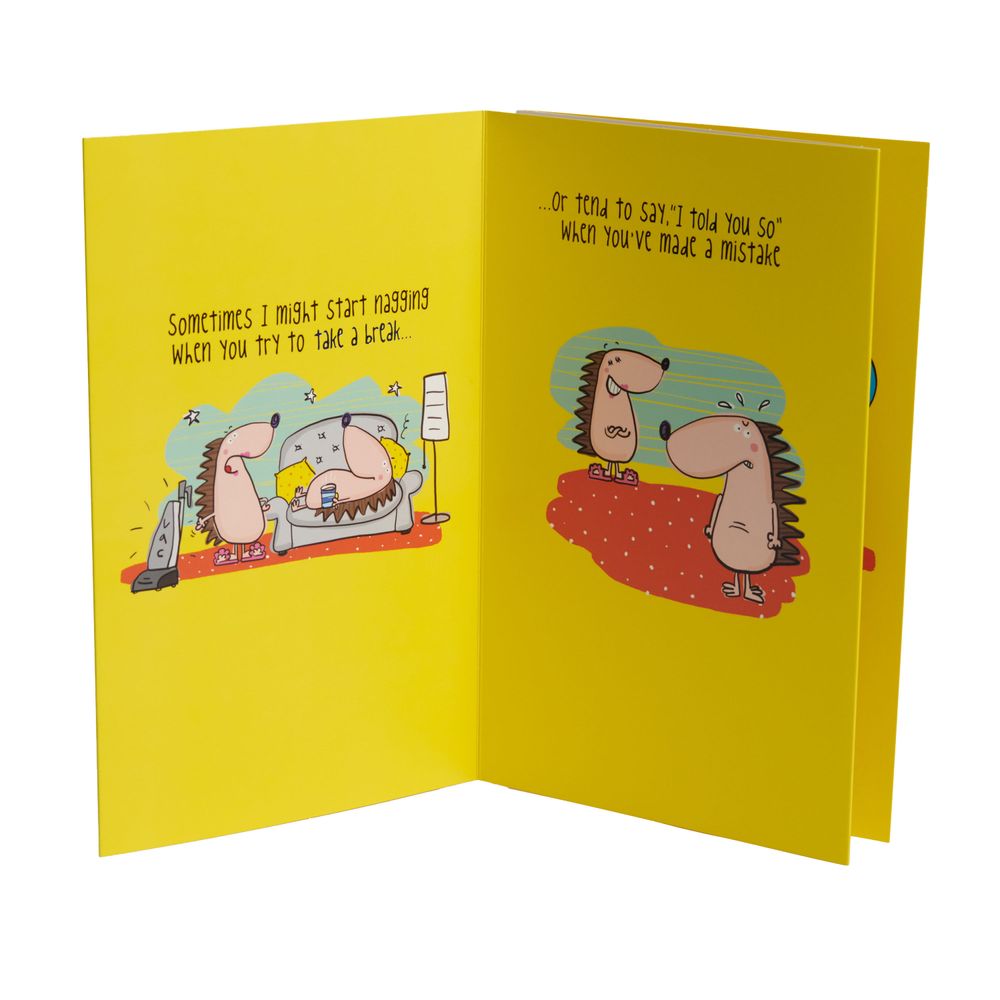 Uk Greetings - Happy Birthday Husband Hedgehogs Card