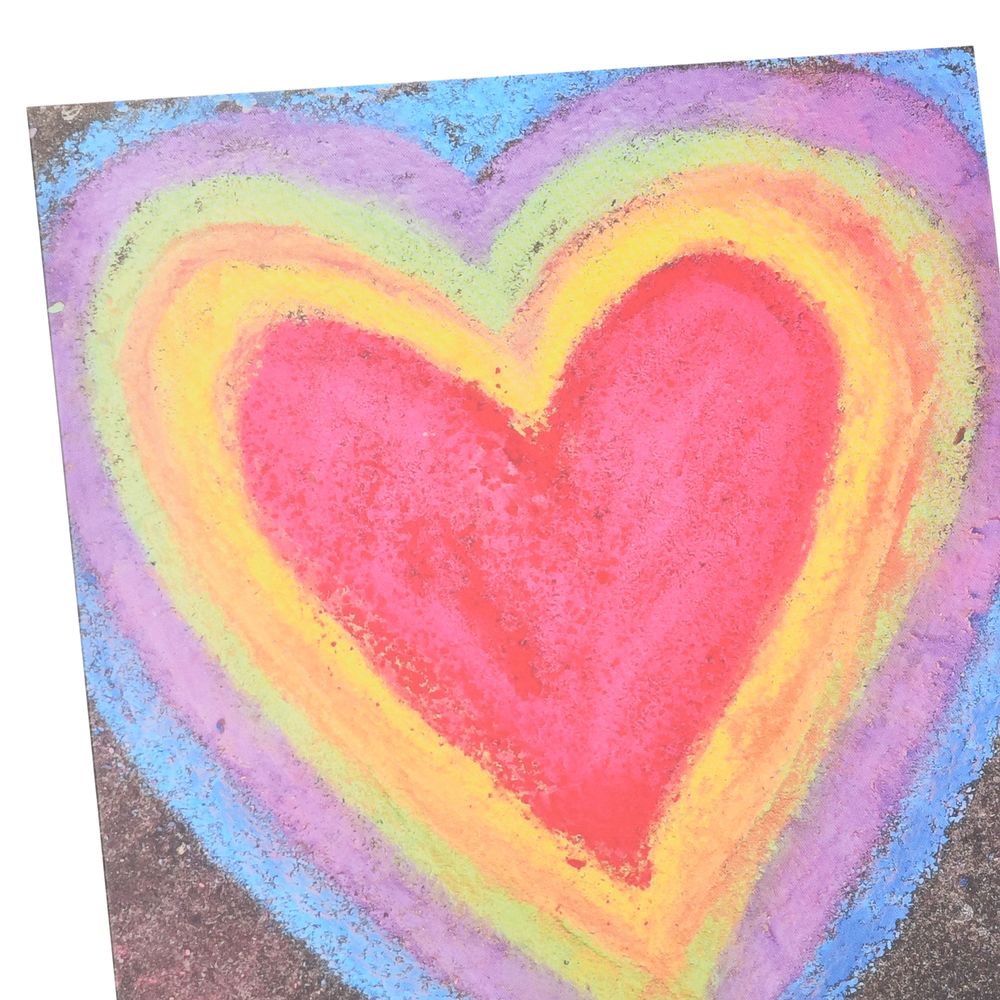 Uk Greetings - Blank Coloured Heart Greeting Card