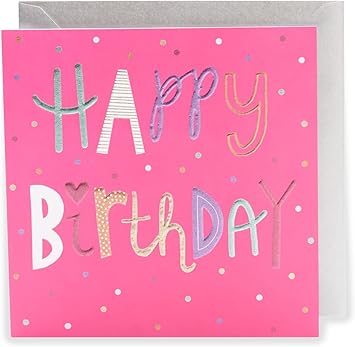 Uk Greetings - Happy Birthday Polka Dots Card