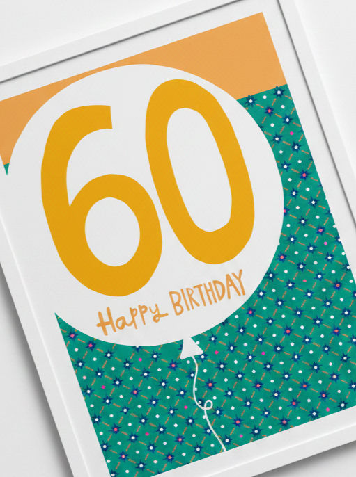 PaperSalad - Blank Card - Happy Birthday Age 60
