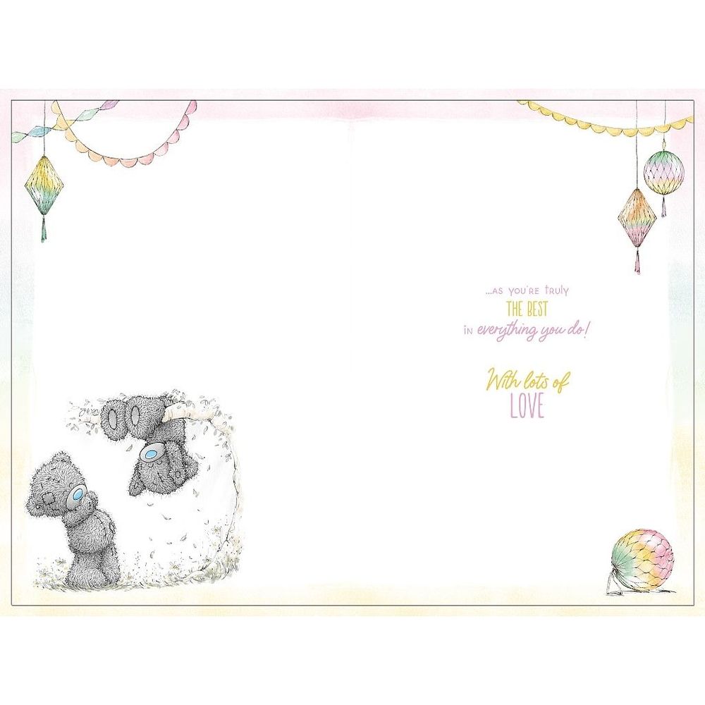Carte Blanche - Happy Birthday Mum Bears In Flowers Greeting Card - Multicolor