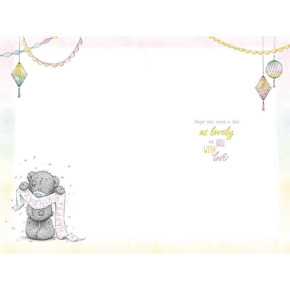 Carte Blanche - Happy Birthday Granddaughter Bear Tangled Greeting Card - Multicolor
