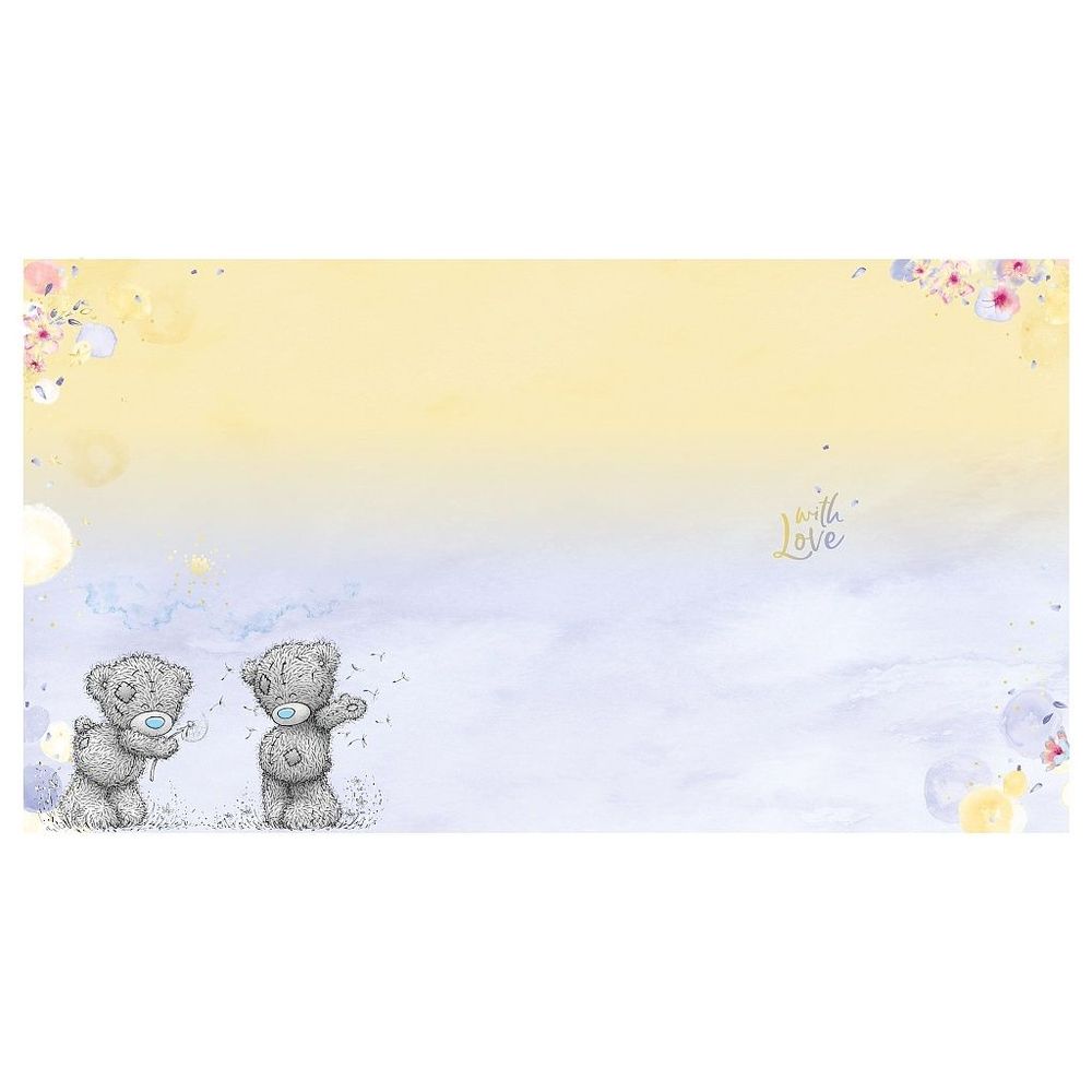Carte Blanche - Happy Birthday Bear Holding Back Greeting Card - Multicolor