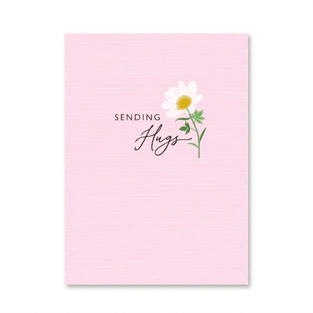 Laura Darrington Design - Sympathy Greeting Card - Sending Hugs