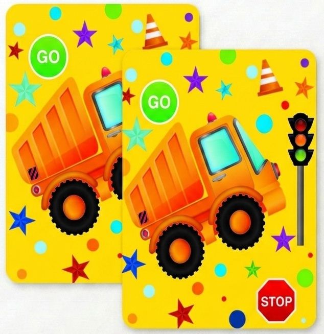SimonElvin - Flat Gift Wrap & Tag Set - Toy Cars - 6 Pcs