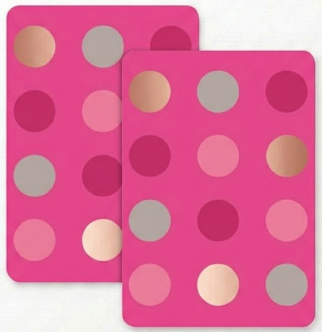 SimonElvin - Flat Gift Wrap & Tag Set - Designer Polka Dots - 6 Pcs