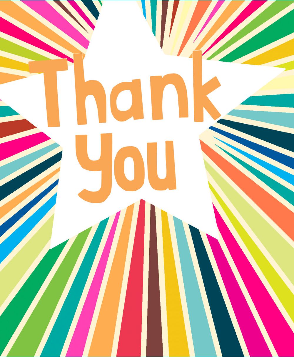 PaperSalad - Blank Card - Thank You Stars