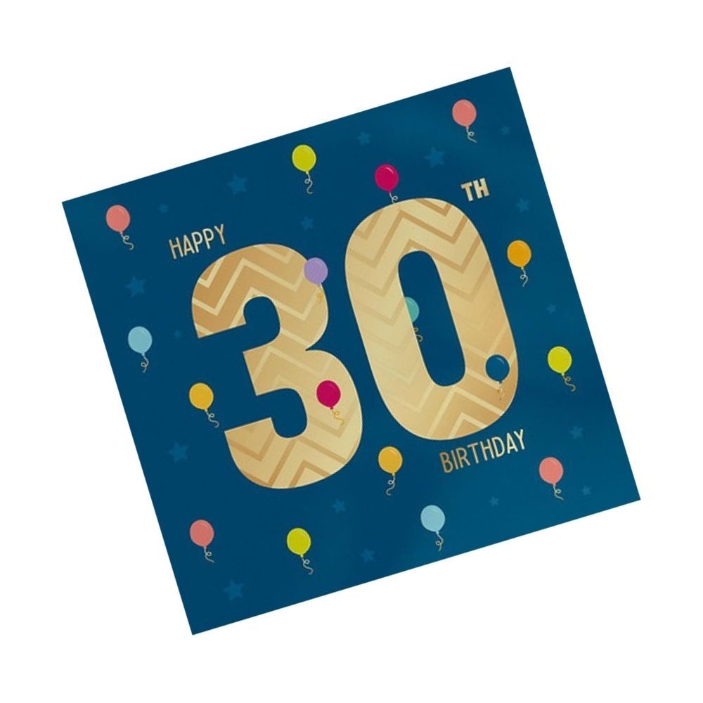 Heyyy - Happy 30th Birthday Tiny Balloons Blank Greeting Card