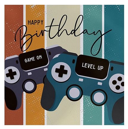 Heyyy - Happy Birthday Gaming Blank Greeting Card