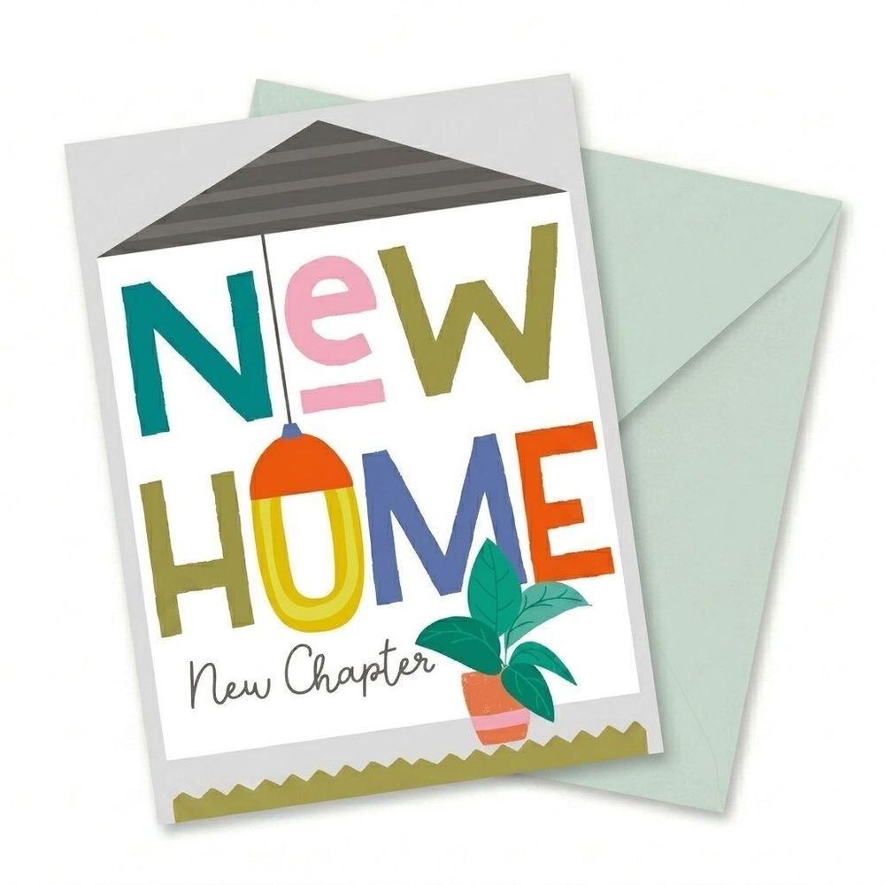 Laura Darrington Design - Housewarming Greeting Card - New Home, New Chapter