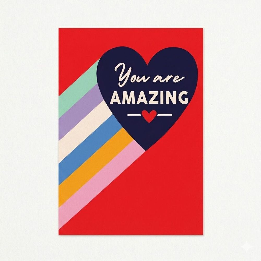 Laura Darrington Design - Congratulations Greeting Card - You Are Amazing