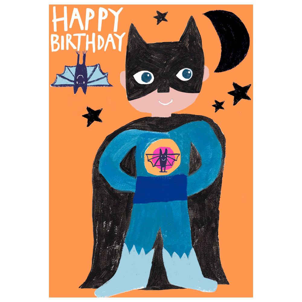 PaperSalad - Happy Birthday Blank Greeting Card - Batman