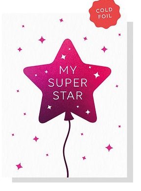 Heyyy - Super Star Blank Greeting Card