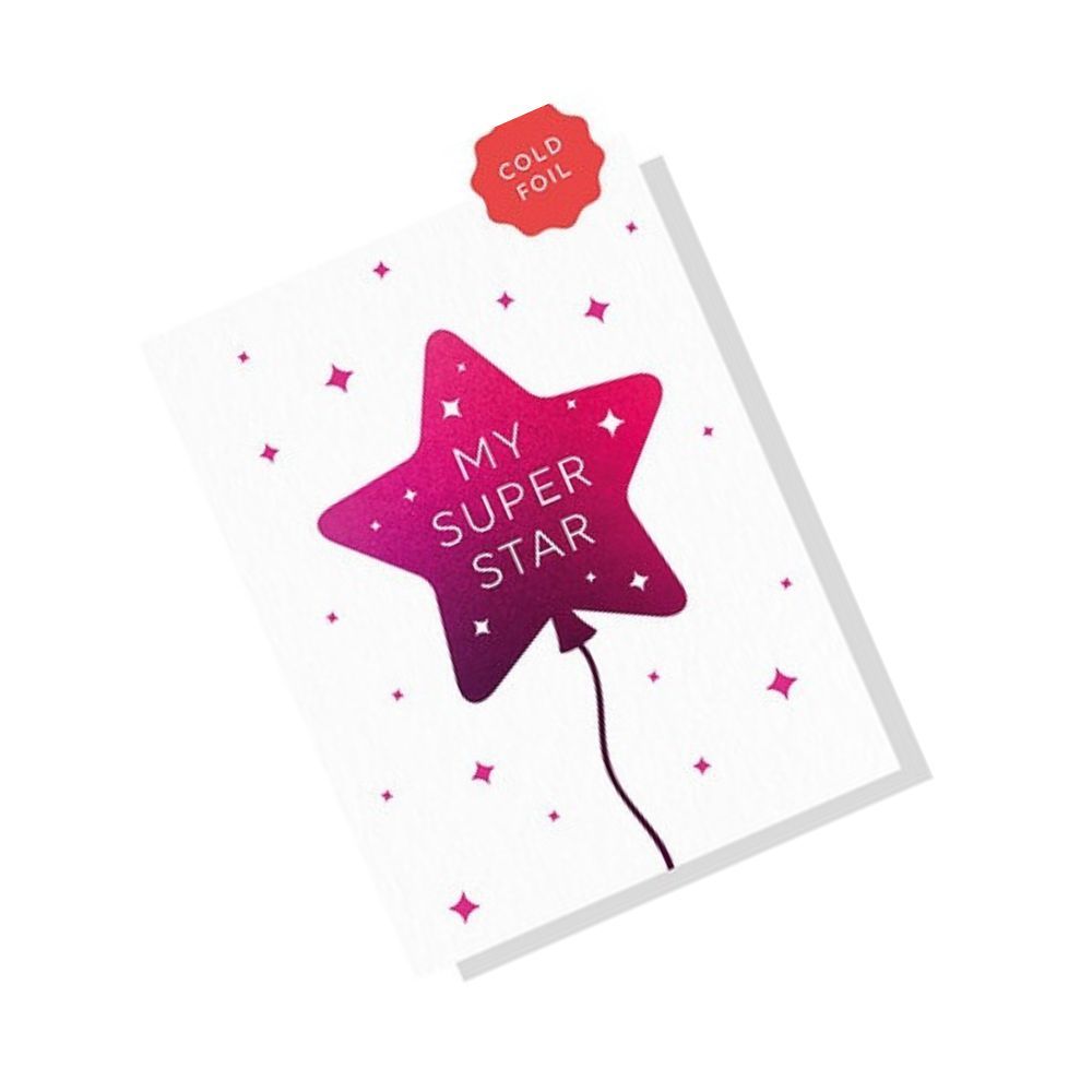 Heyyy - Super Star Blank Greeting Card