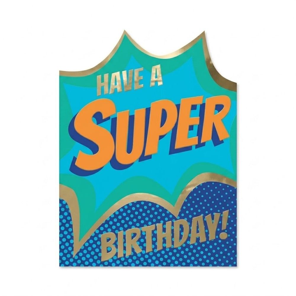 Second Nature - Have A Super Birthday Greeting Card - Multicolor