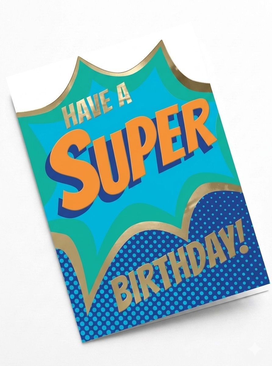 Second Nature - Have A Super Birthday Greeting Card - Multicolor