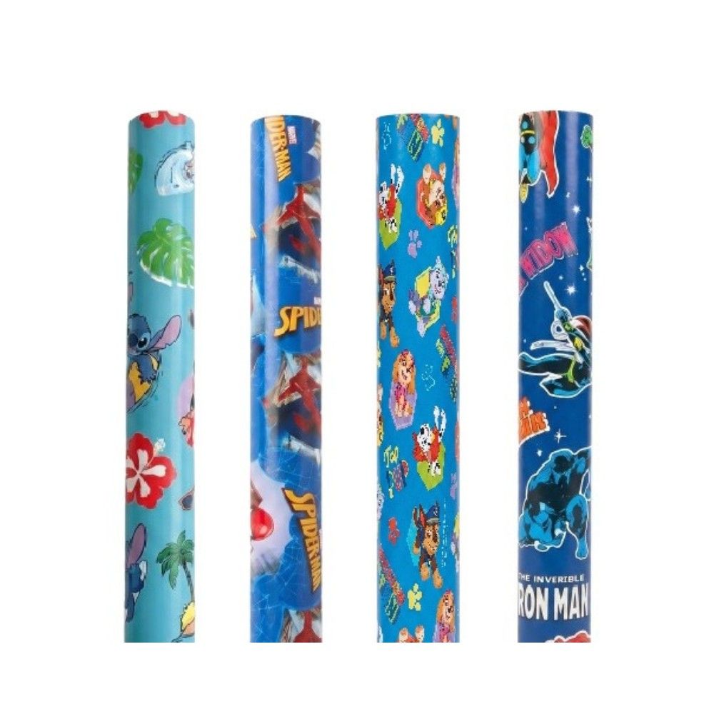 Design Group UK - Gift Wrap Rolls - Color & Style May Vary - 4 Pcs