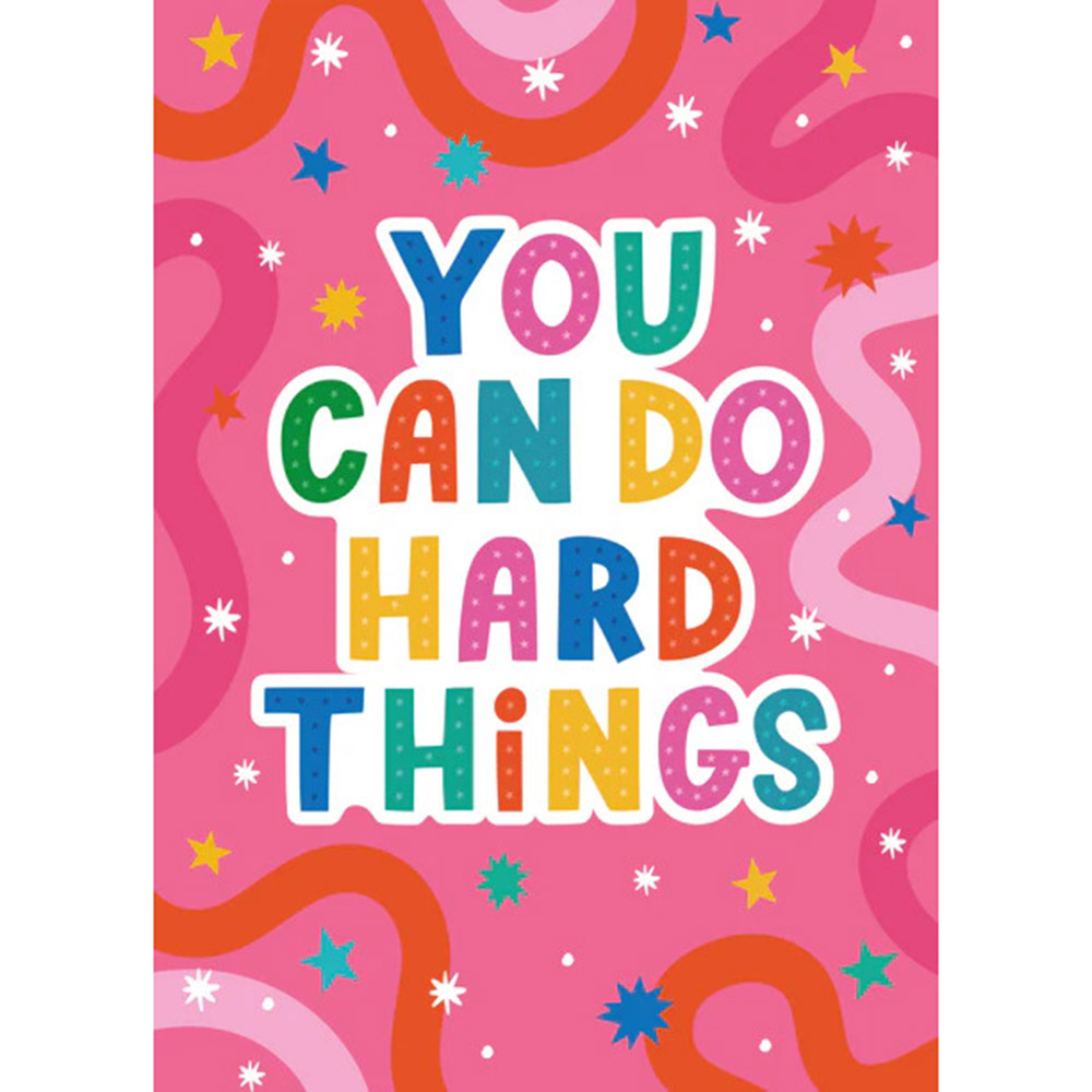 Dotty Black - Greeting Card - You Can Do Hard Things