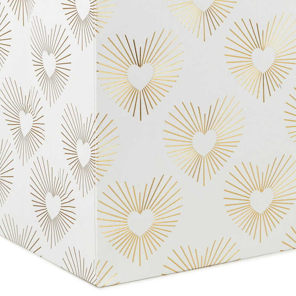 Hallmark - Gold Hearts Extra-Deep Gift Bag - 15-Inch