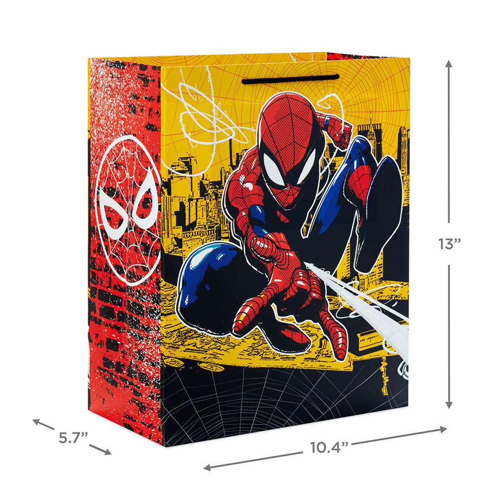 Hallmark - Marvel Spider-Man On City Scene Gift Bag - Large - 13-Inch