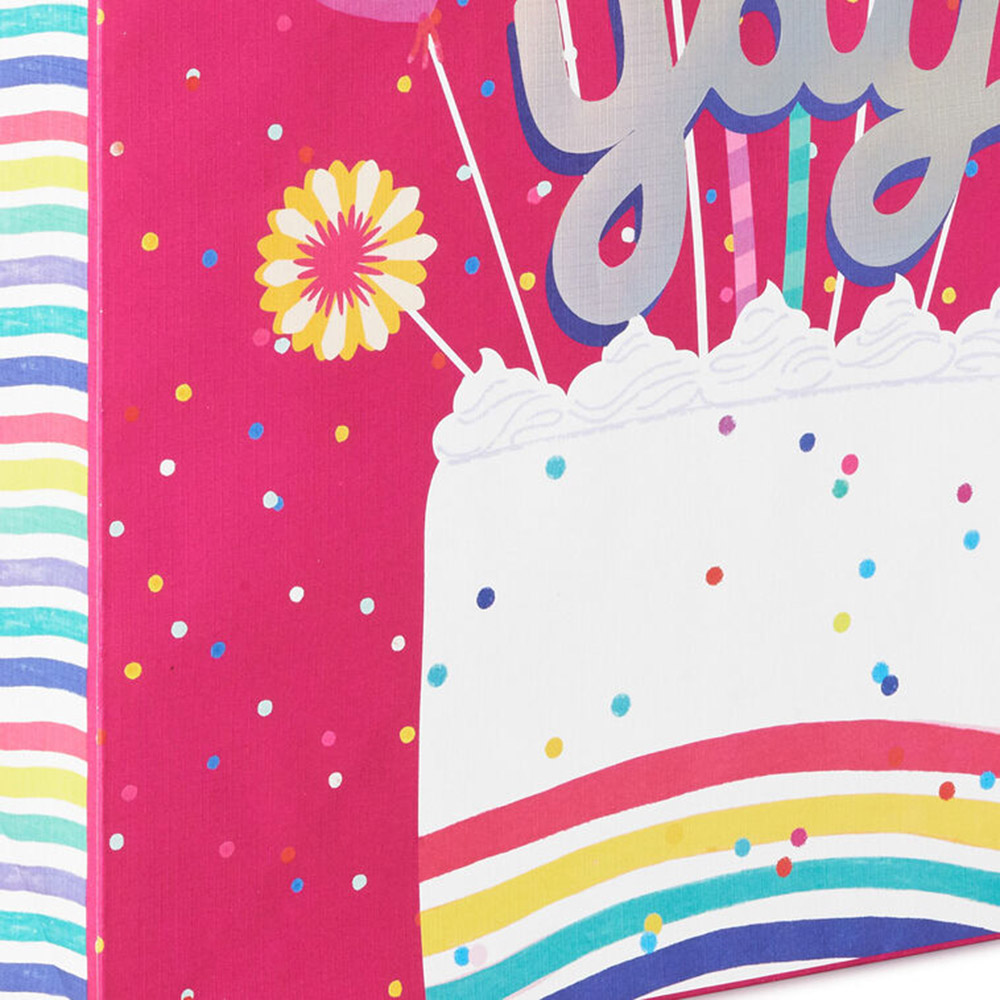 Hallmark - Yay Cake Extra-Deep Birthday Gift Bag - 15-Inch