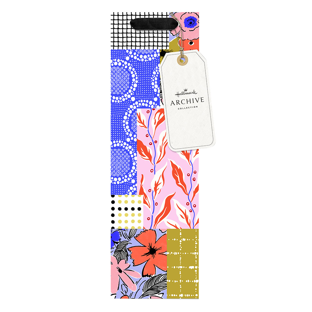 Hallmark - Bottle Gift Bag - Archival Patchwork