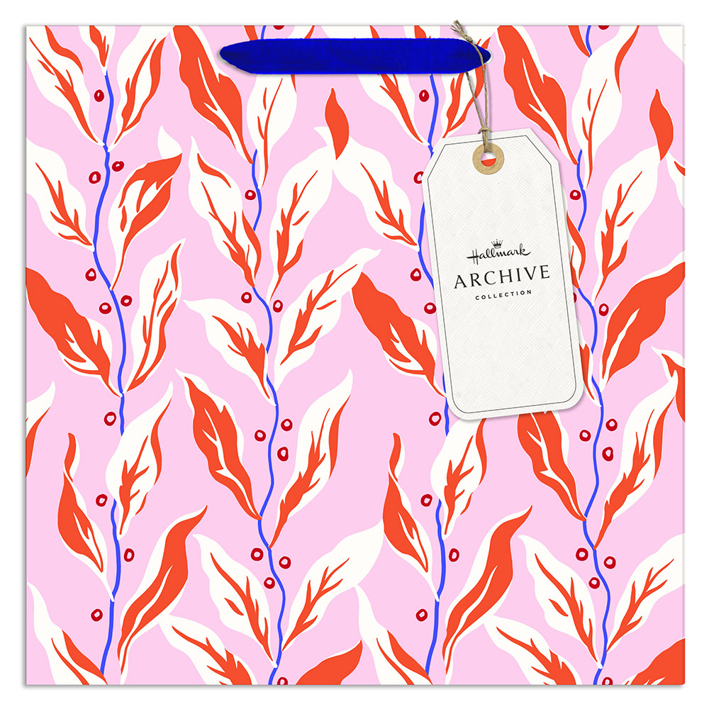 Hallmark - Pink Leaf Gift Bag - Large