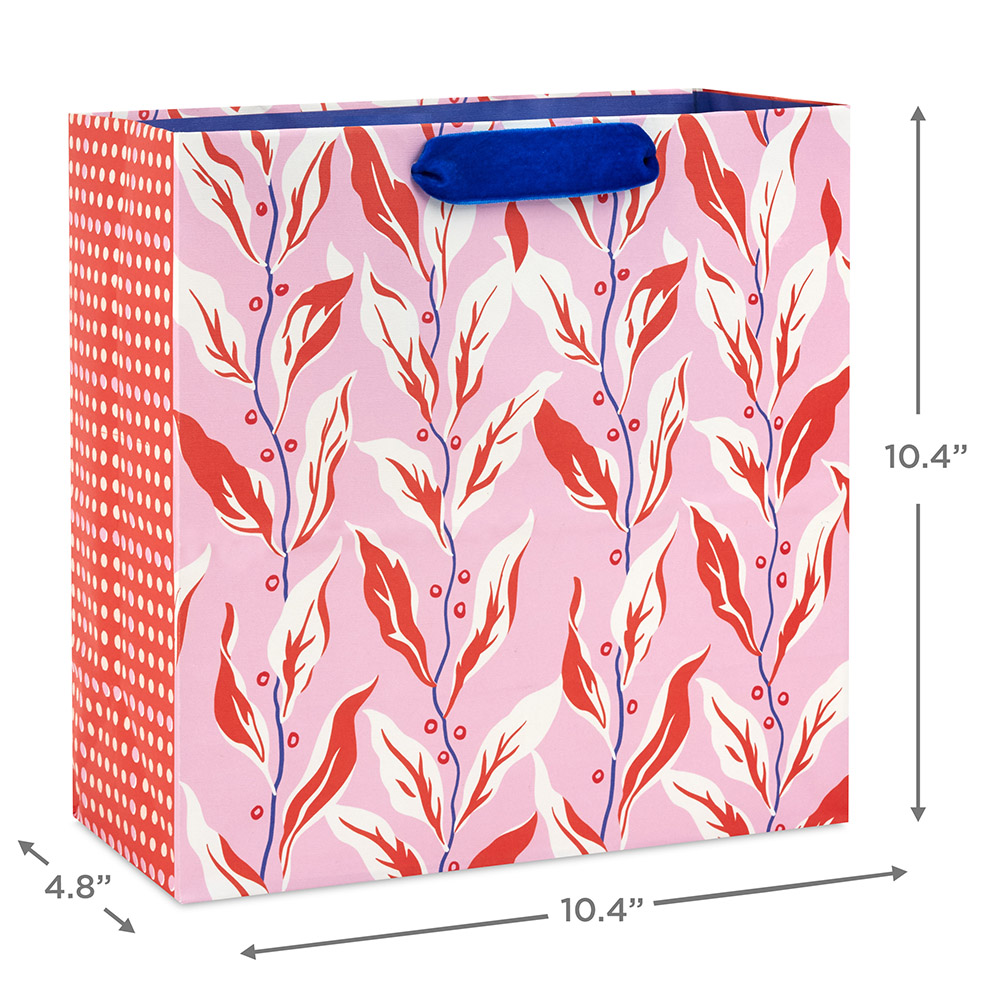 Hallmark - Pink Leaf Gift Bag - Large