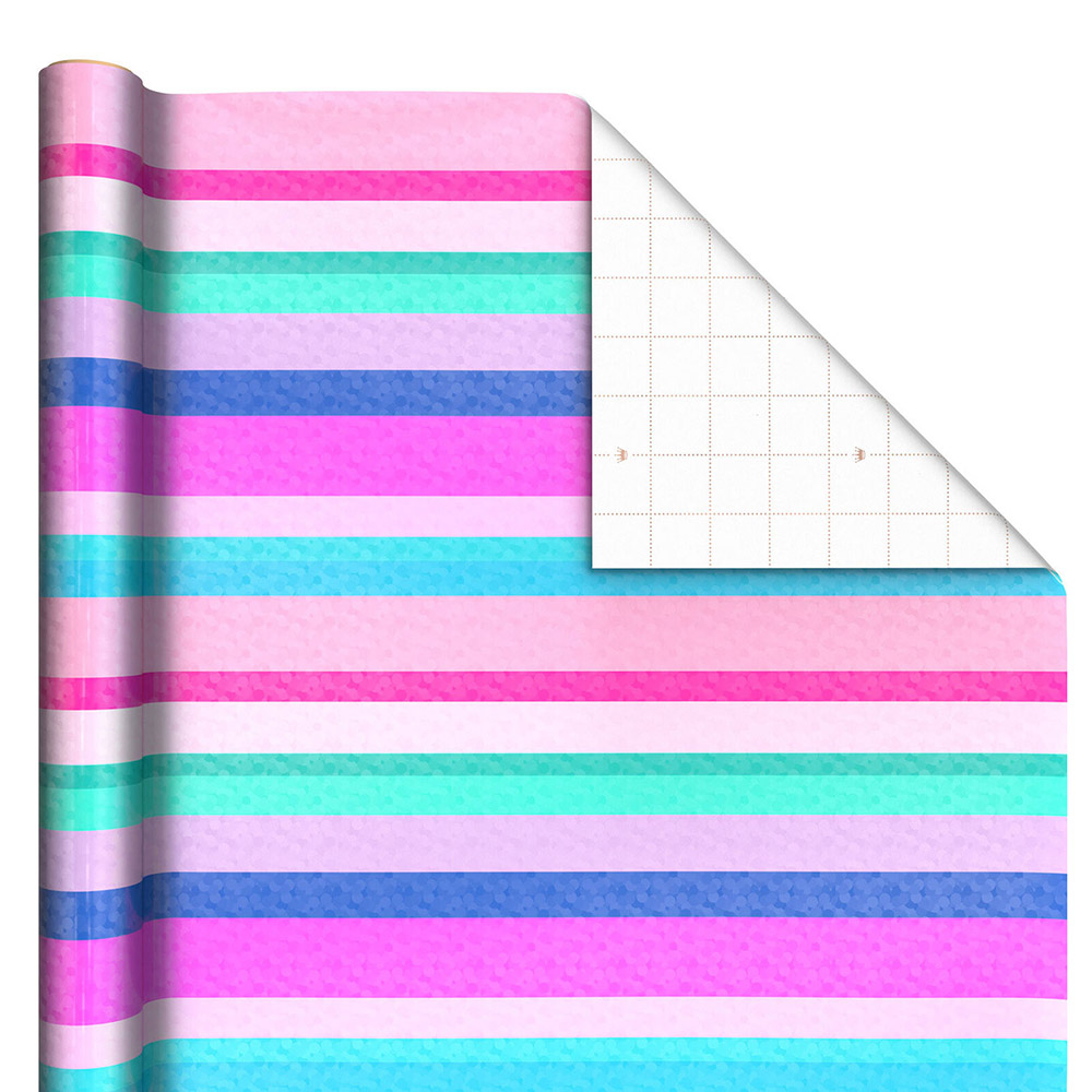 Hallmark - Sweet Stripes Wrapping Paper - 17.5 sq. ft.