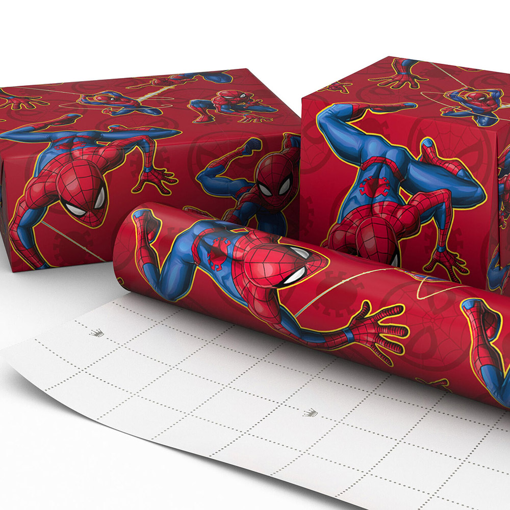 Hallmark - Wrapping Paper Roll - Spider Man - Red - 2m