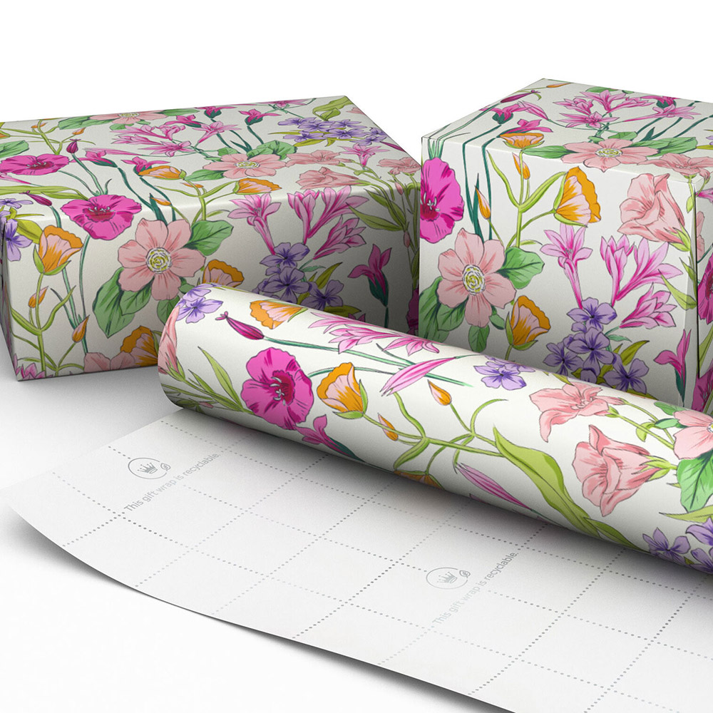Hallmark - Spring Flowers Wrapping Paper Roll - 20 sq. ft.