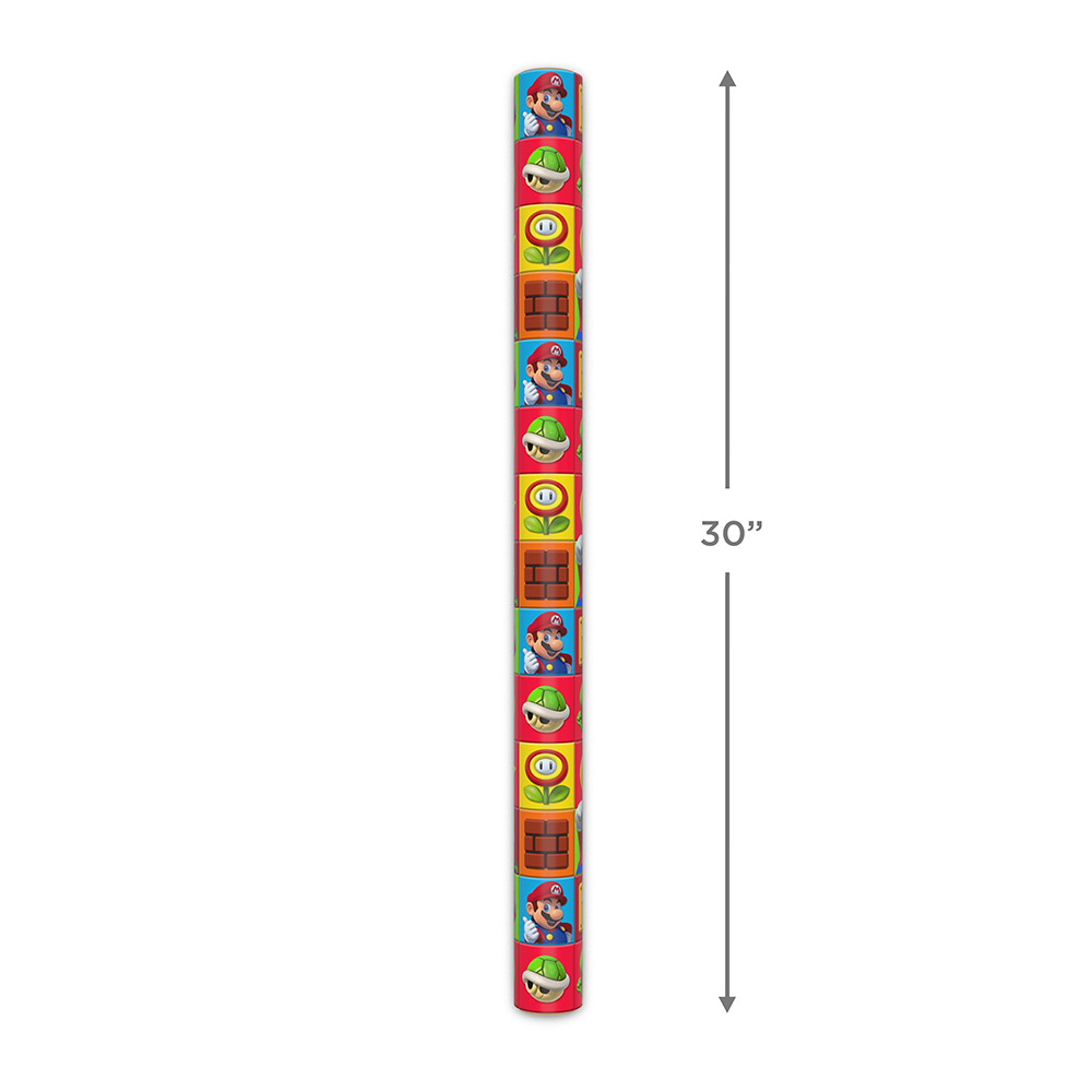 Hallmark - Wrapping Paper Roll - Mario Bros. - 2m
