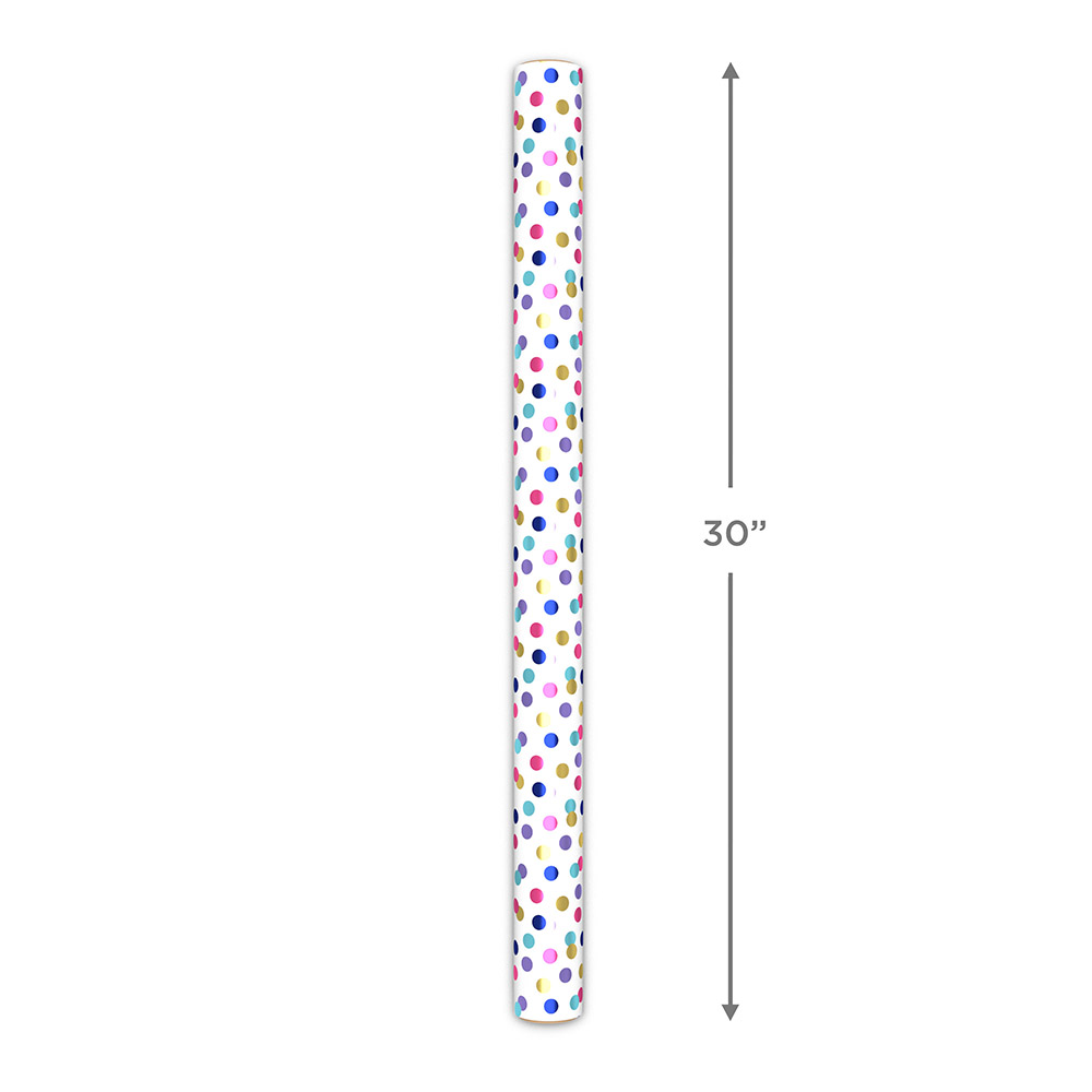 Hallmark - Wrapping Paper Roll - Polka Dots - 2m