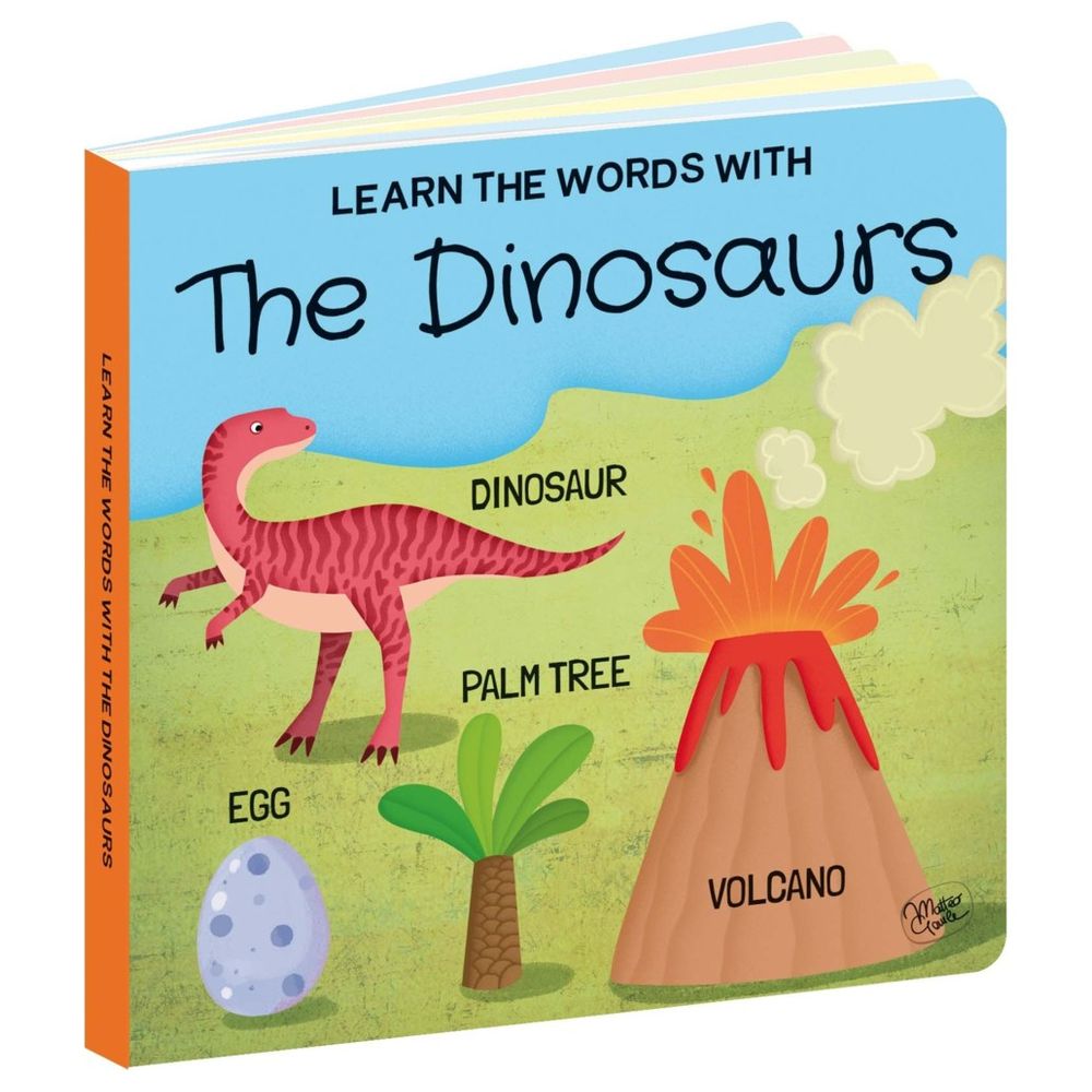 Sassi - Learn The Words With Dinosaurs Book With Puzzle - 40 Pc Set