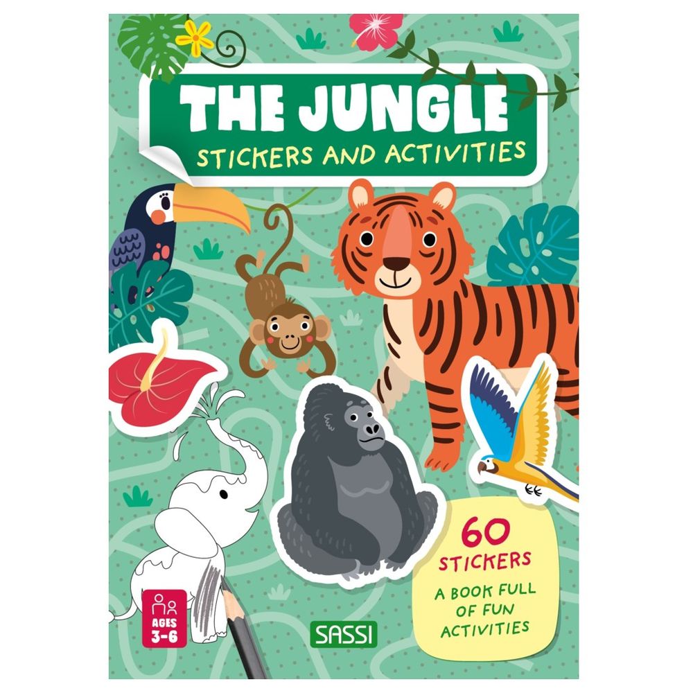 Stickers And Activities Book - The Jungle
