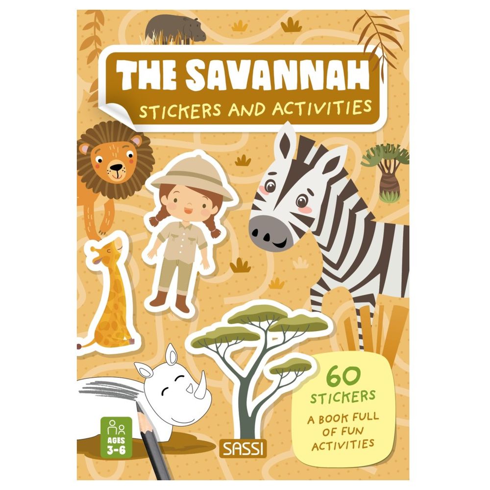Stickers And Activities Book - The Savannah