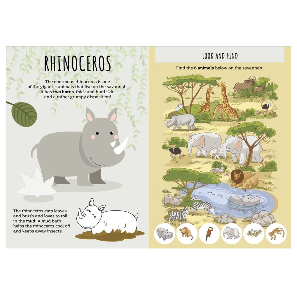 Stickers And Activities Book - The Savannah