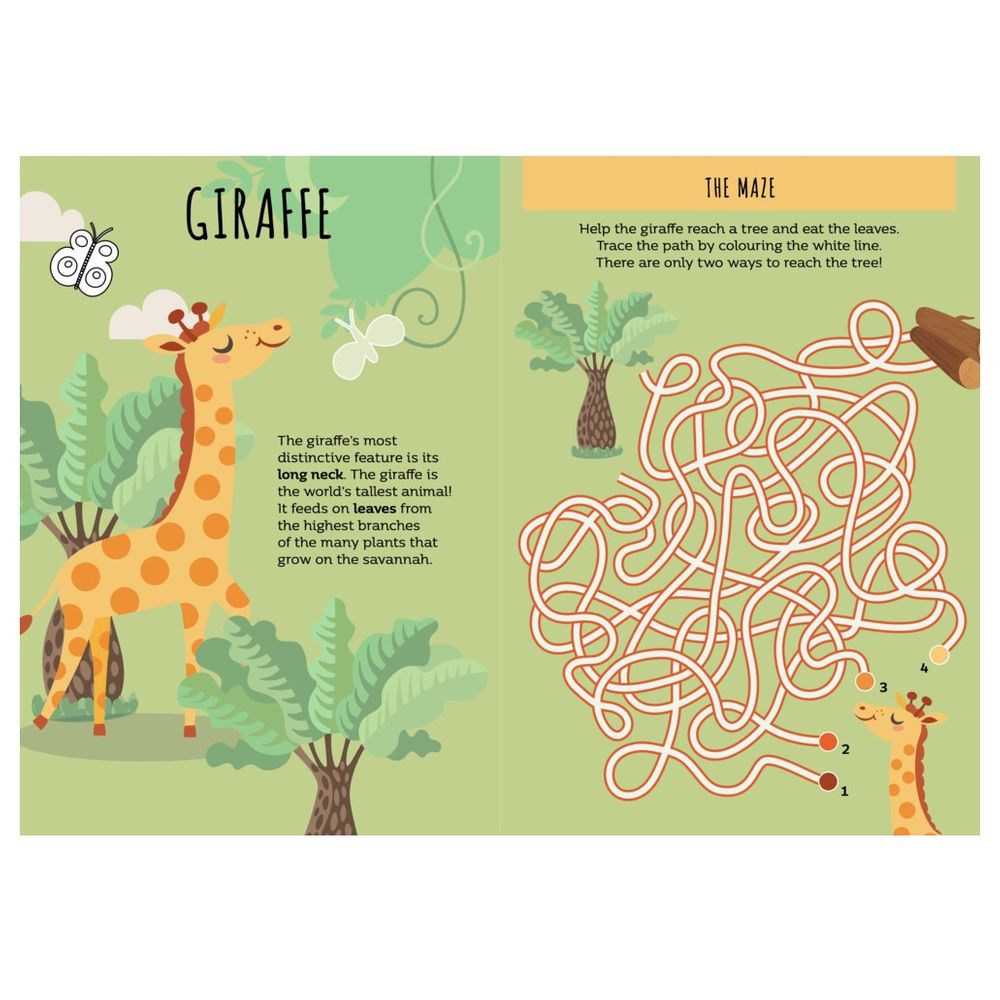 Stickers And Activities Book - The Savannah