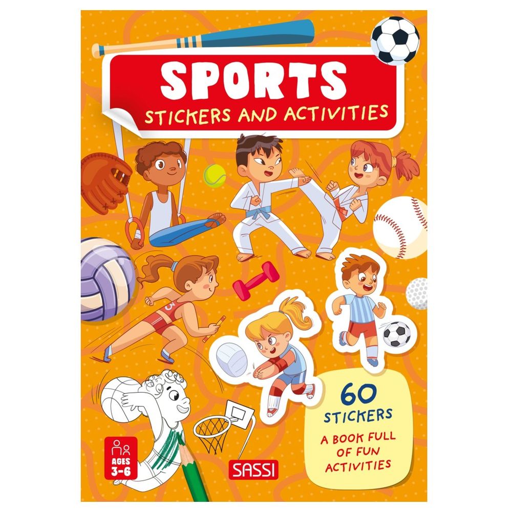 Stickers And Activities Book - Sports